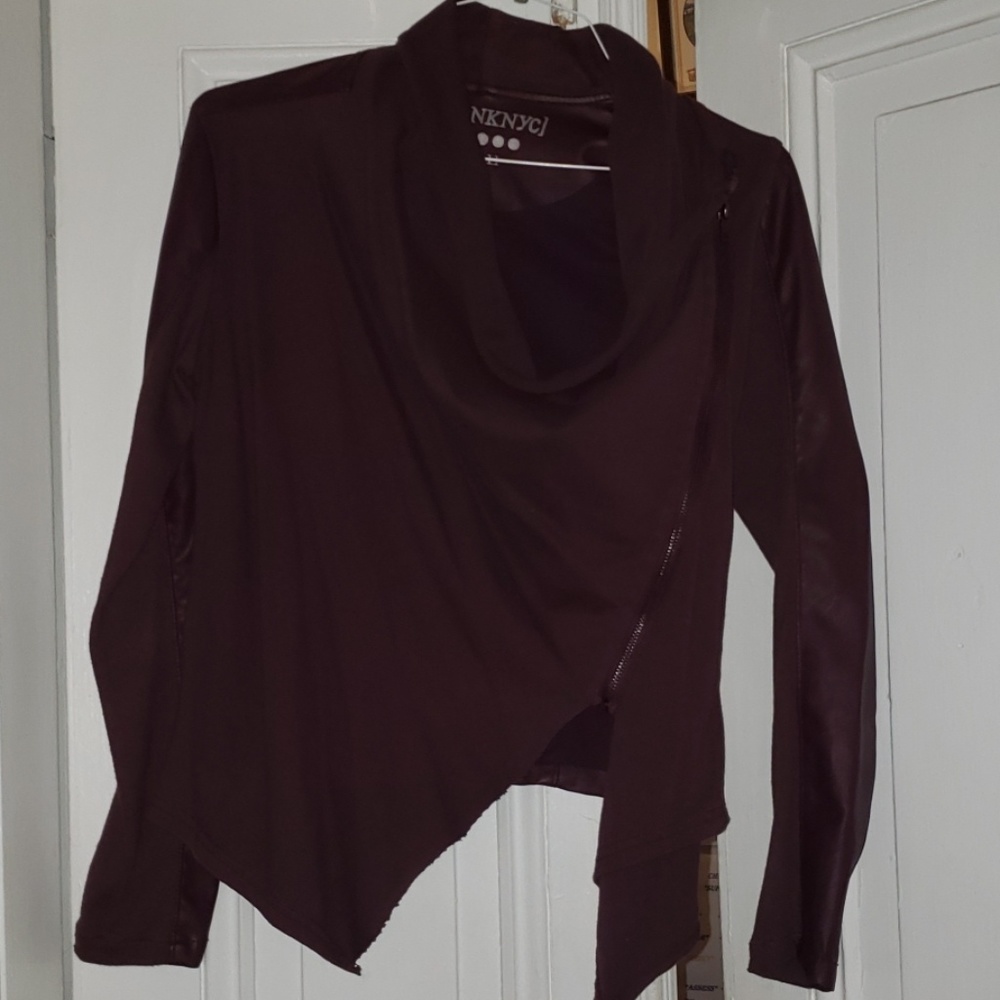 Cowl neck jacket